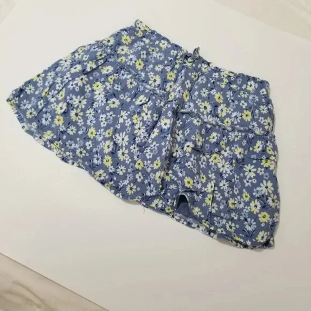 🔴 Btween little girl floral mini skirt size 7 (F21)